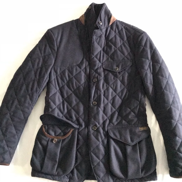 ralph lauren quilted sport coat